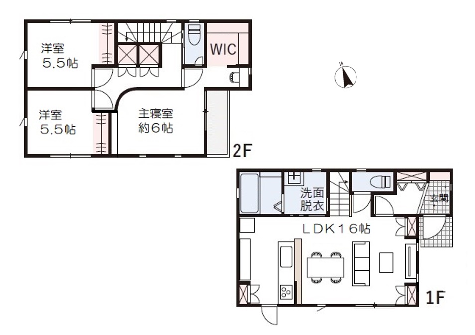 高屋NET広告用　間取りＢ号地 2023-02-20変更