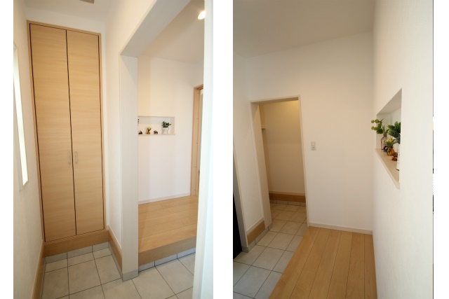 タテ2枚　玄関土間収納